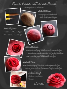 Infographic Gemüseschnitzen Rose